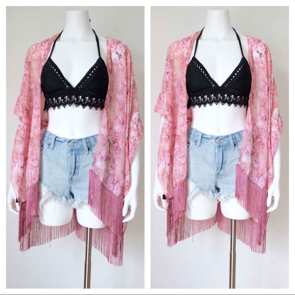 Summer Floral Pink Kimonos